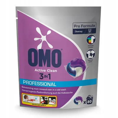 Omo Professional Kapsułki Do Prania A'80 Active Clean 3in1 Uniwersalne