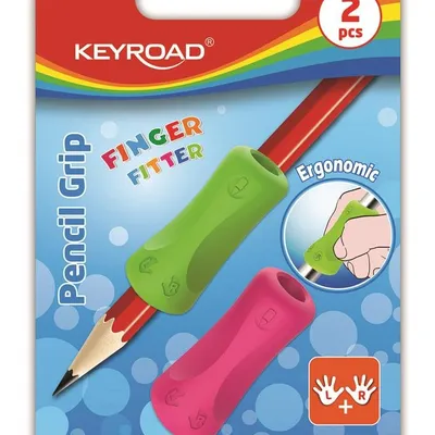 Uchwyt Ergonomiczny Keyroad Pencil Grip 2Szt. Blister Mix Kolorów