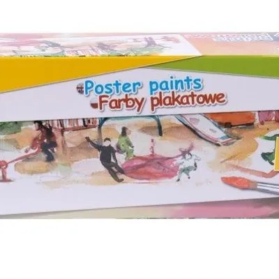 Farby plakatowe 20ml x 12 kolorów / Gimboo