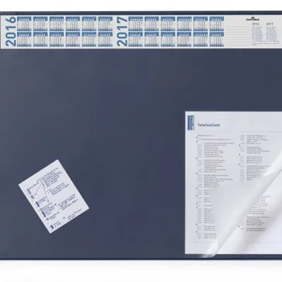 Podkładka Na Biurko z Kalendarzem 520x650mm Granatowa /Durable 720407