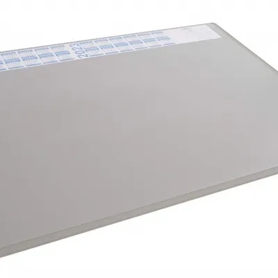 Podkład na biurko 650x500 mm z przezroczystą nakładką PP szary / Durable