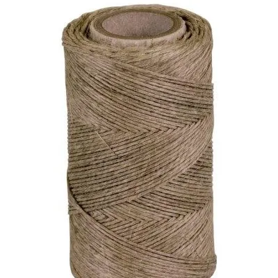 Nić Lniana 10dkg/120m Nabłyszczana Brązowa/Szara /Q-Connect