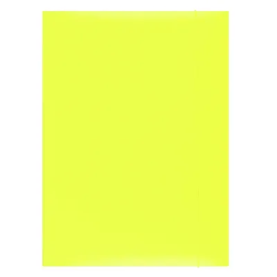 Teczka Z Gumką Office Products Karton A4 300Gsm 3-Skrz. Żółta