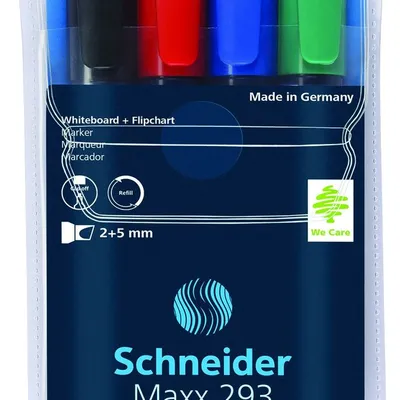 Zestaw Markerów Do Tablic Schneider Maxx 293 2-5 mm 4 Szt. Miks Kolorów