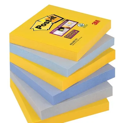 Bloczek Samoprzylepny Post-It Super Sticky (654-6Ss-Ny) 76X76mm 6X90 Kart. New York