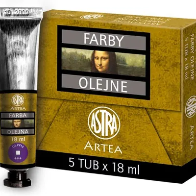 Farba Olejna 18ml Tubka Ultramaryna Fioletowa /Astra