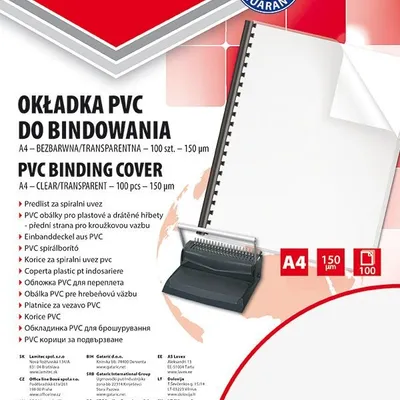 Okładki Do Bindowania Office Products PVC A4 150 mikr. 100Szt. Transparentne