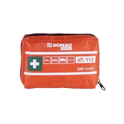 Apteczka Samochodowa Donau Safety Materiałowa Din Mini Pomarańczowa /DONAU SAFETY