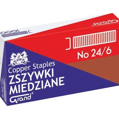 Zszywki Grand 24/6 Miedziane
