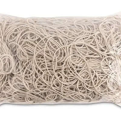 Gumki Recepturki Office Products Średnica 100mm 15X15mm 60% Kauczuku 1000G Zgrzewka Białe