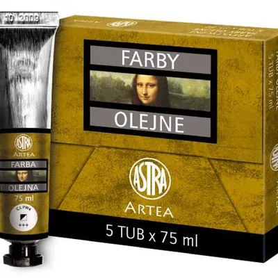 Farba Olejna 75ml Tubka Biel Cynkowa /Astra