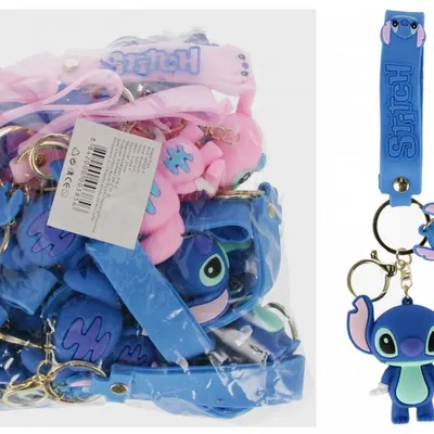 Brelok Gumowy Disney Stitch/Angel 6cm z Opaską (szt.)