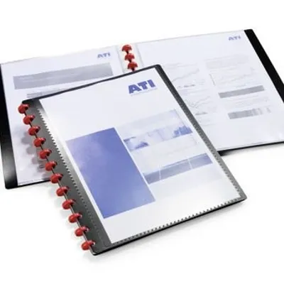 Album Ofertowy Duralook Easy Plus 20 Kieszenie Strona Tytułowa A4 Czarny /Durable 242701