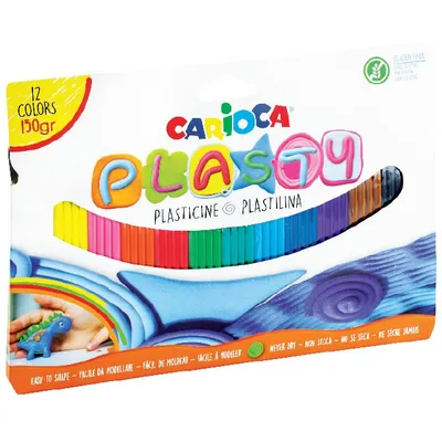 Plastelina 12 kol. 150g Carioca PLASTY (42691)