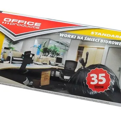Worki Na Śmieci Biurowe Office Products Standard (Hdpe) 35L 50Szt. Czarne