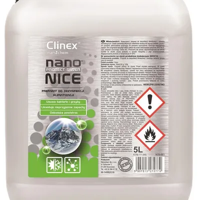 Preparat Do Dezynfekcji Układów Klimatyzacji I Wentylacji Clinex Nano Protect Silver Nice 5L 70-345