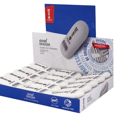 Gumka Do Mazania Oval Biała /Memobe