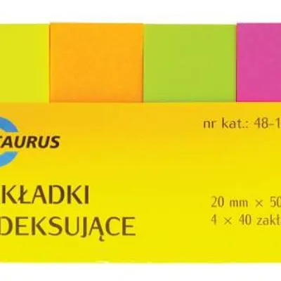 Zakładki Indeks. 20x50/40k 4kol. /Taurus
