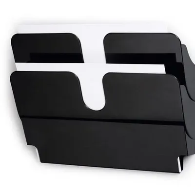 Pojemniki Na Dokumenty FlexiPlus A4 Poziome 2szt. Czarne /Durable 1709014060