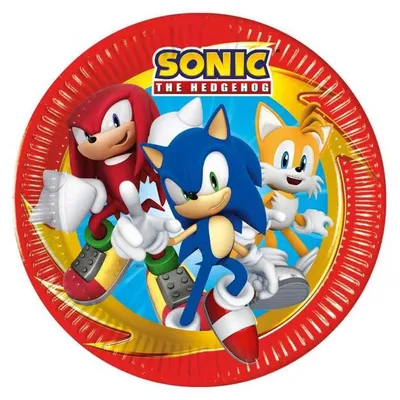 Talerzyki papierowe Sonic 23cm 8szt. /GoDan