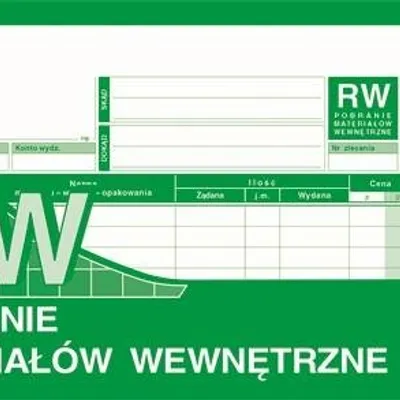 RW Pobranie Materiałów Wew. 1/3 A4 Wielok. Poziom 354-8 /MiP