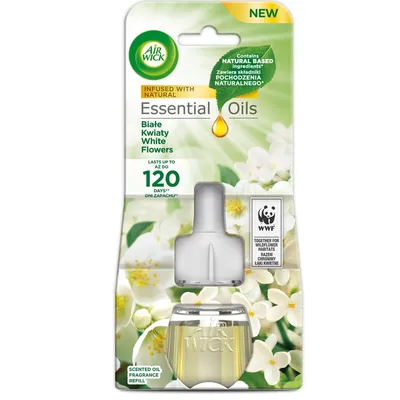 Air Wick Elektryczny Odśw.Pow. 19ml Zapas Białe Kwiaty