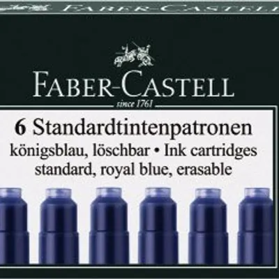 Naboje do Pióra Krótkie A'6 Niebieskie /Farber-Castell