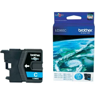 Brother LC985C DCP-J125/J315/J515/MFC-J220/J265/J410 Cyan (Oryg.)