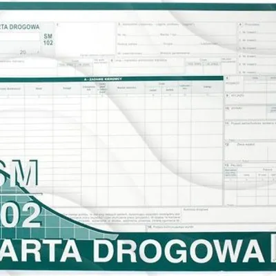 Karta Drogowa Sm/102 - Sam. Ciężarowy A4 Offset Numerowana 801-1N /MiP