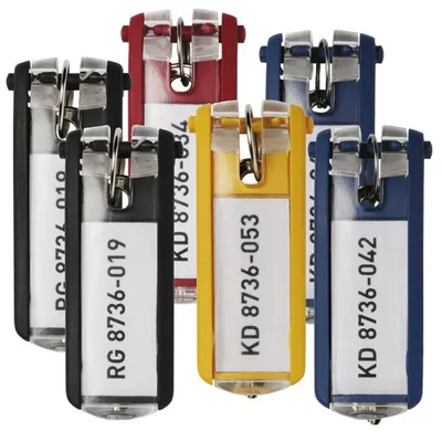 Zawieszki Do Kluczy Key Clip 6szt. Mix Kolorów /Durable 195700