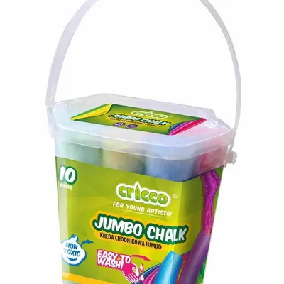 Kreda Kolorowa Jumbo Cricco 20 Szt. Wiaderko