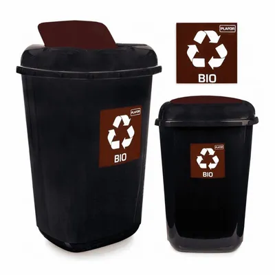 Kosz na Śmieci Quatro 45L Brązowy BIO / Plafor