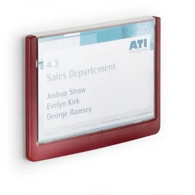 Tabliczka Przydrzwiowa Click Sign 149x105,5mm Czerwona /Durable 486103
