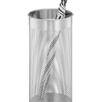 Stojak na Parasole Metalowy Okrągły Srebrny /Durable 335023