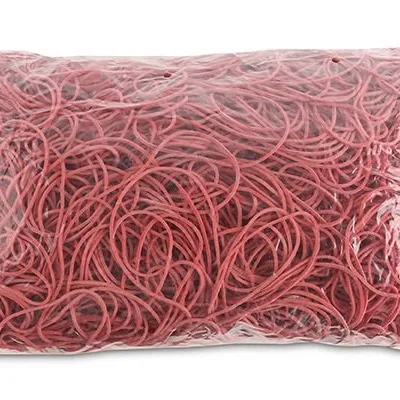 Gumki Recepturki Office Products Średnica 100mm 15X15mm 60% Kauczuku 1000G Zgrzewka Czerwone