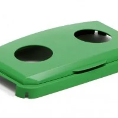 Pokrywa Uchylna Durabin z 2 Otworami Do Pojemnika 60 Litrowego Zielona /Durable 1800501020