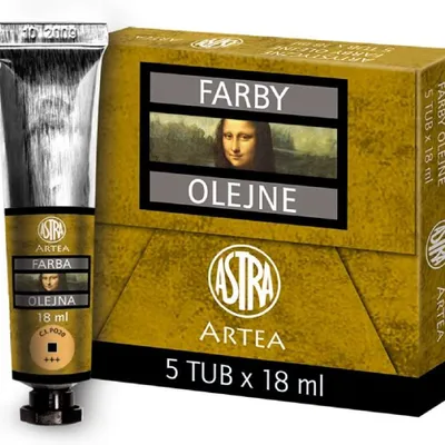 Farba Olejna 18ml Tubka Kadmium Żółty Pomarańczowy /Astra