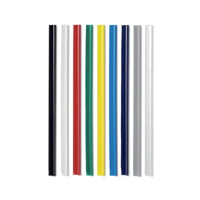 Grzbiet zaciskowy A4, szer.13mm, gr. 6mm na 60 kartek 100szt Granatowy / Durable 290107