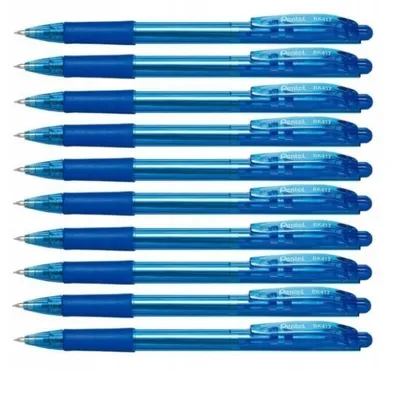 Długopis Aut. Pentel BK417 0.7mm 10sztuk Niebieski