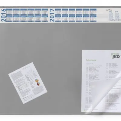 Podkładka Na Biurko z Kalendarzem 520x650mm Szara /Durable 720410