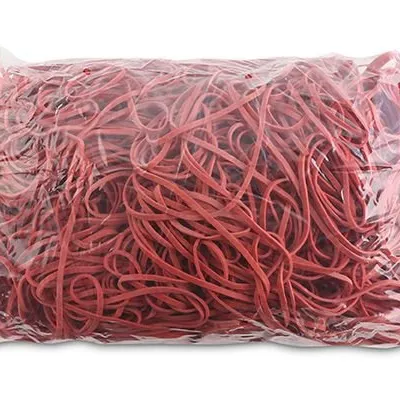 Gumki Recepturki Office Products Średnica 130mm 15X3mm 60% Kauczuku 1000G Zgrzewka Czerwone