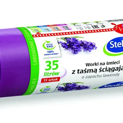 Worki Na Śmieci 35L A'15 z Taśma Lawendowe /Stella