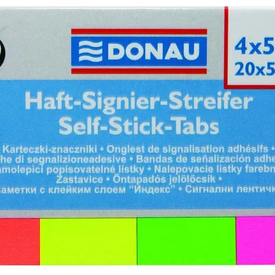 Zakładki Indeks. 20x50/50k 4kol. Neon /Donau