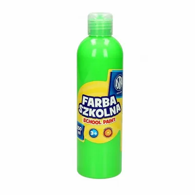 Farba Szkolna Wodna 250ml Fluorescencyjna Zielona / Astra
