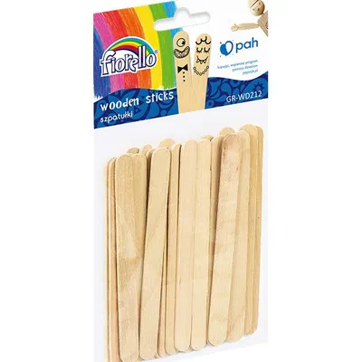 Ozdoby drewniane FIORELLO GR-WD212 szpatułki 24 szt.