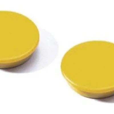 Magnesy Do Tablic 37mm 2szt. Żółty /Durable 470404