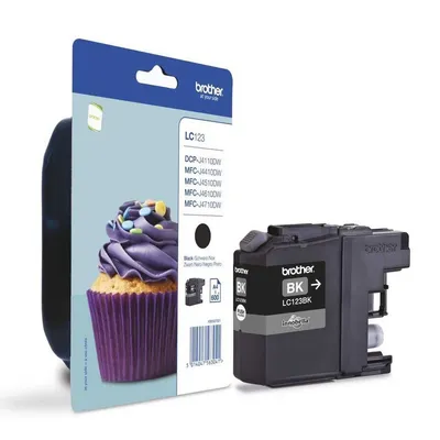 Brother LC-123BK DCP-J4410/MFC-J4410/J4510/J4610/J4710 Czarny (Oryg.)