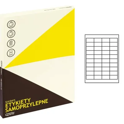 Etykiety Samoprzylepne 48,5x25,4 40/A4 A'100 /Grand