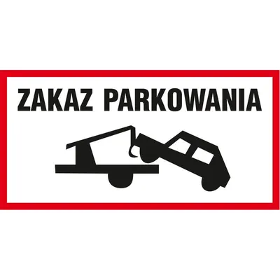 Znak TDC Zakaz Parkowania /TDC
