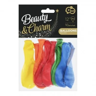 Balony Beauty&Charm, pastelowy mix 12" / 10 szt. /GoDan